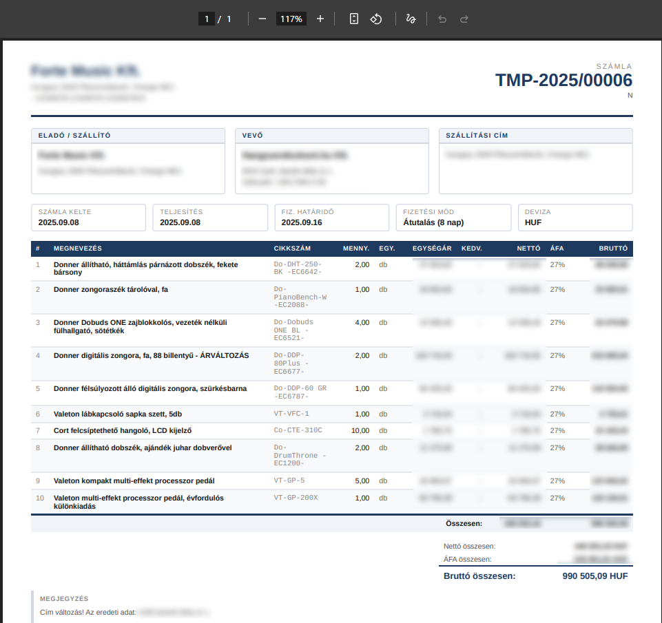 Invoice PDF